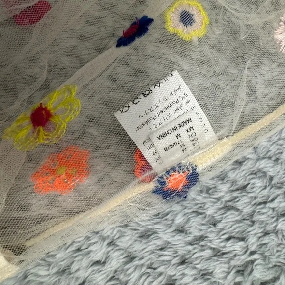 Source Unknown Floral Embroidered Sheer Pajama Set - Picture 2 of 3